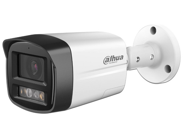 Cámara IP Tipo Bala Hikvision DAHUA IPC-HFW2549TL-S-PV de 5MP (2960 x 1688), Lente de 2.8mm, IR hasta 30m, IP67. Color Blanco.