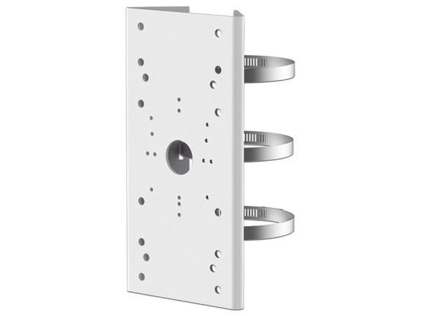 Montaje de Poste Hikvision DS-1275ZJ para cámaras de vigilancia.