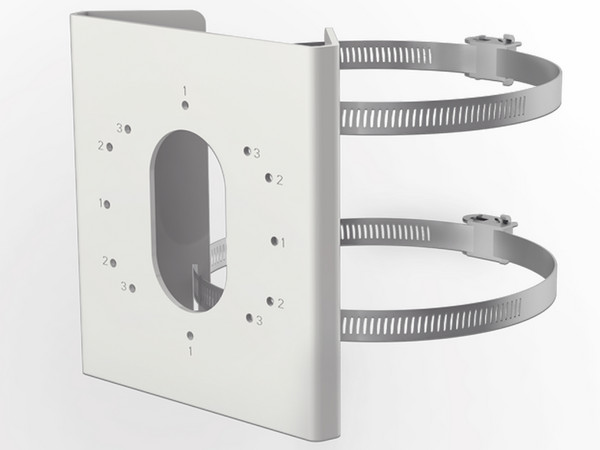 Montaje de Poste para Cámaras DS-2CD26X3G1-IZS, Acero Inoxidable.