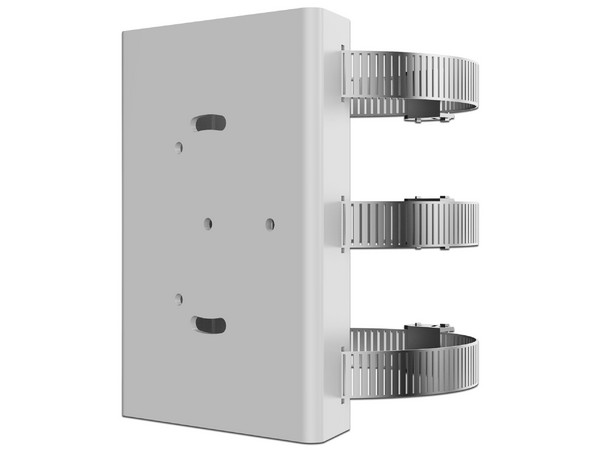 Montaje de Poste para Cámaras HIKVISION, Compatible con Cámaras tipo Bala y Domo. Color Blanco.