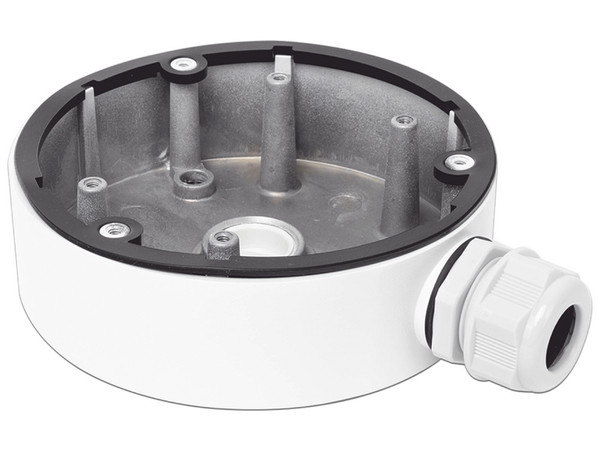 Caja de conexiones HIKVISION DS-1280ZJ-DM21 para Cámaras Tipo Domo, IP66. Color Blanco