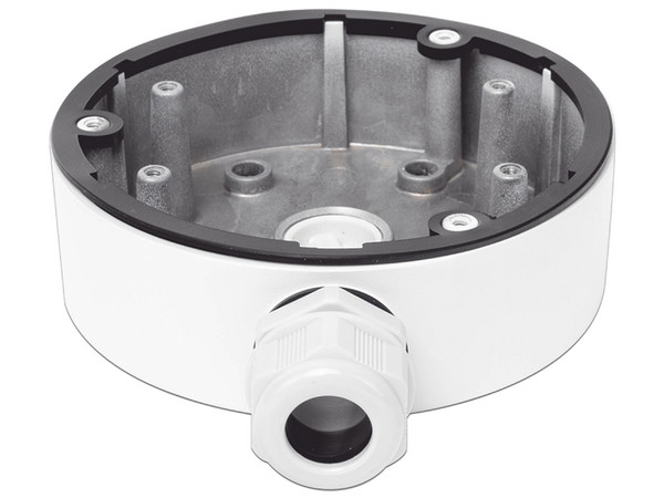 Caja de conexiones HIKVISION DS-1280ZJ-DM21 para Cámaras Tipo Domo, IP66. Color Blanco