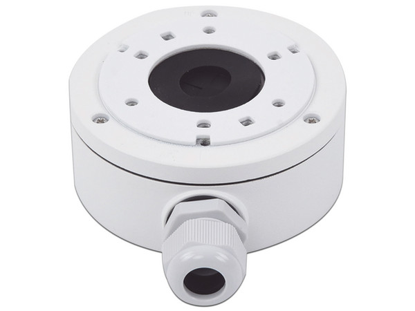 Caja de Conexiones Syscom DS-1280ZJ-XS-AX compatible con DS-2CD20XX, B8-TURBOXX, E8-TURBOXX, LE7-TURBOXX, LB7-TURBOXX. Color Blanco