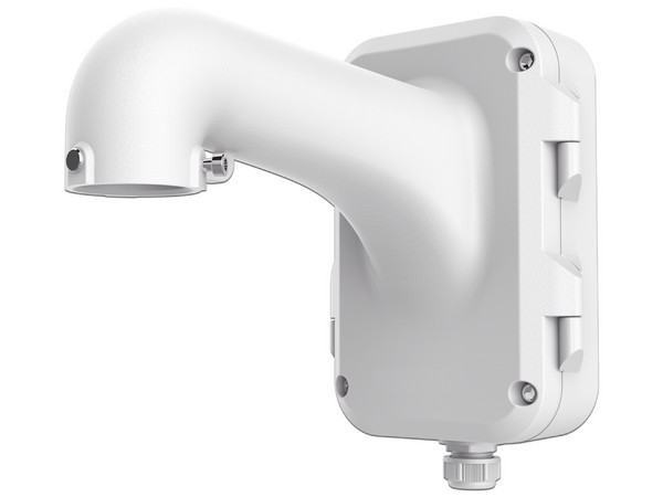 Montaje de Pared Hikvision DS-1604ZJ con caja de conexión y montaje en poste para Domos PTZ Hikvision y Epcom