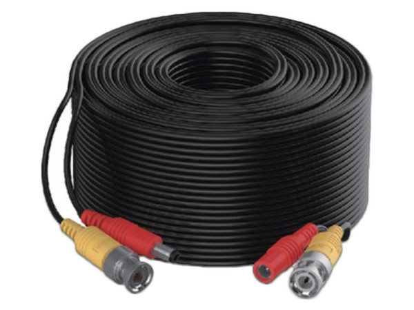 Cable Coaxial Siamés Hikvision Mini RG59, Conector BNC y Alimentación, Soporta hasta 4K, Uso interior y exterior, 10m.