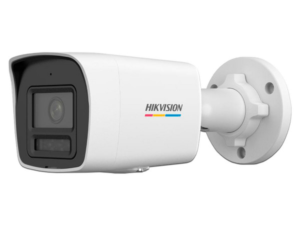 Cámara IP Tipo Bala Hikvision DS-2CD1027G2H-LIUF de 2MP (1920 x 1080), Lente de 2.8mm, IR hasta 30m, IP67, Color Blanco.