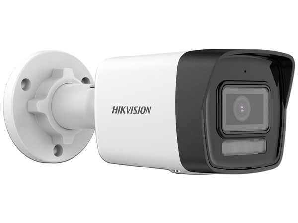 Cámara IP Tipo Bala Hikvision DS-2CD1043G2-LIUF/NEU de 4MP (2560 x 1440), Lente de 2.8mm, IR hasta 30m, IP67. Color Blanco.