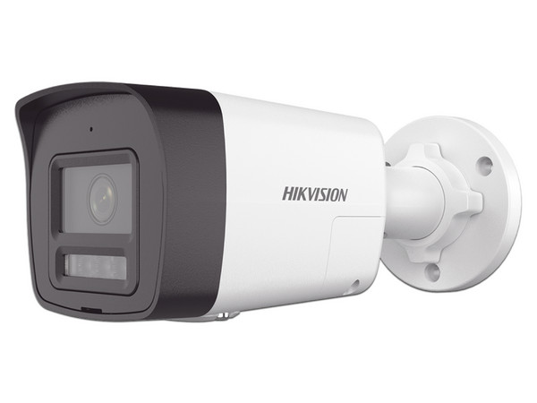 Cámara de Vigilancia IP Hikvision DS-2CD1043G2-LIUF/SL de 4MP (2560 x 1440), IR hasta 30m, Luz blanca hasta 20m, Micrófono Integrado, IP67. Color Blanco.