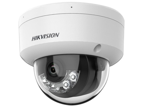 Cámara de Vigilancia tipo Domo Hikvision DS-2CD1143G2-LIUF de 4MP (2560 x 1440), IR hasta 30m, Luz Blanca hasta 30m, Micrófono Integrado, IP67.