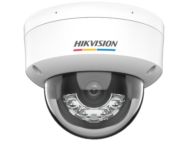Cámara IP Tipo Domo Hikvision DS-2CD1147G2H-LIUF de 4MP (2560 x 1440), Lente de 2.8mm, IR hasta 30m, Micrófono Integrado , IP.67. Color Blanco.