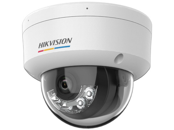 Cámara IP Tipo Domo Hikvision DS-2CD1147G2H-LIUF de 4MP (2560 x 1440), Lente de 2.8mm, IR hasta 30m, Micrófono Integrado , IP.67. Color Blanco.