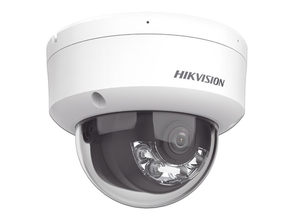 Cámara IP Tipo Torreta Hikvision DS-2CD1163G2-LIU de 6MP, IR de hasta 30 m, Luz Blanca hasta 20 m, Micrófono Integrado, IP67, PoE.