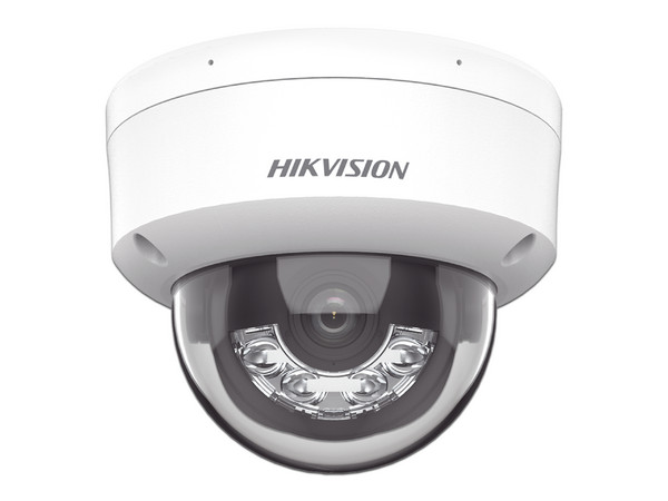 Cámara IP Tipo Torreta Hikvision DS-2CD1163G2-LIU de 6MP, IR de hasta 30 m, Luz Blanca hasta 20 m, Micrófono Integrado, IP67, PoE.