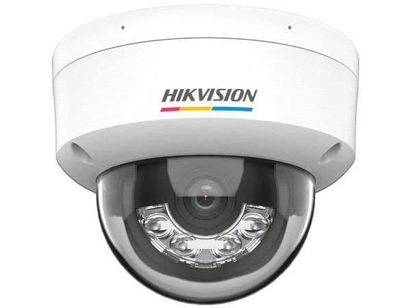 Cámara IP Tipo Domo Hikvision DS-2CD1167G3-LIUF de 6MP (3200 x 1800), Lente de 2.8mm, IR hasta 30m, Micrófono integrado. Color Blanco.