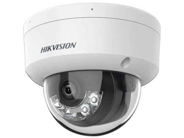 Cámara de Vigilancia IP Tipo Domo Hikvision DS-2CD1183G2-LIUF de 8MP, (3840 x 2160), IR de hasta 30m, PoE, Color Blanco.