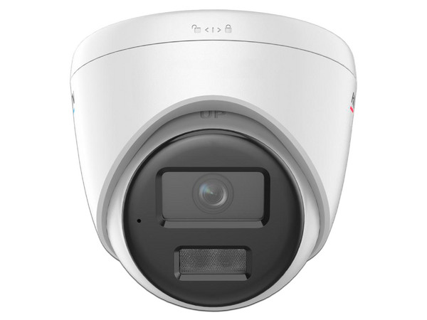 Cámara IP Tipo Torre Hikvision DS-2CD1327G2H-LIUF de 2MP (1920 x 1080), Lente de 2.8mm, IR hasta 30m, Micrófono Integrado, IP67, Color Blanco.
