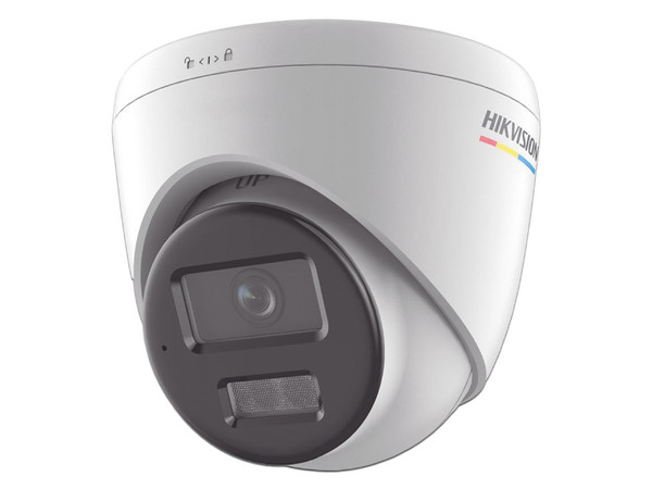Cámara IP Tipo Torre Hikvision DS-2CD1327G2H-LIUF de 2MP (1920 x 1080), Lente de 2.8mm, IR hasta 30m, Micrófono Integrado, IP67, Color Blanco.