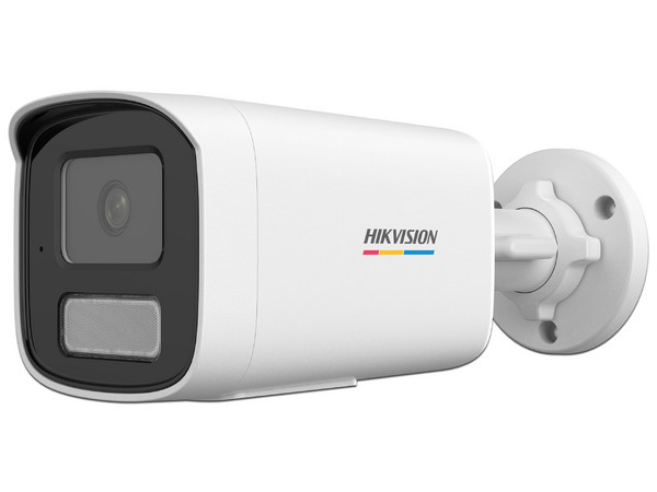 Cámara IP Tipo Bala Hikvision DS-2CD1T27G3-LIUF de 2MP (1920 x 1080), Lente de 4mm, IR de Hasta 50m, AcuSense Lite, Ranura MicroSD. Color Blanco.