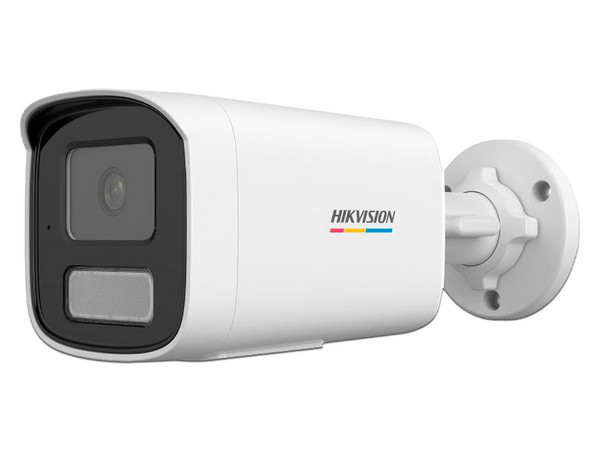 Cámara IP Tipo Bala Hikvision DS-2CD1T47G2H-LIUF de 4MP (2560 x 1440), Lente de 2.8mm, Ir hasta 50m, IP67, Color Blanco.