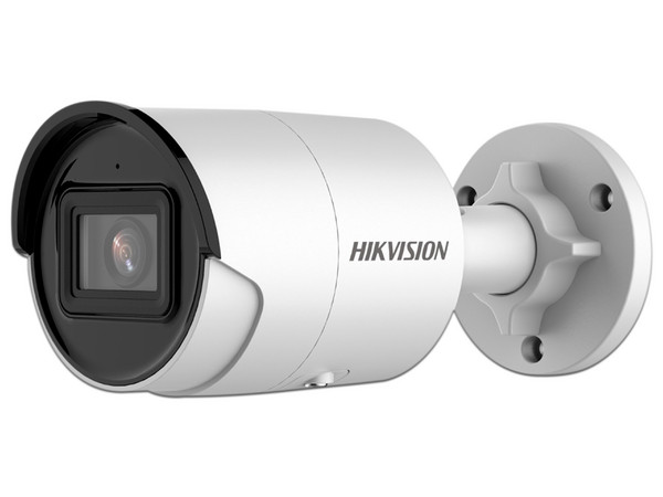 Cámara de Vigilancia IP Tipo Bala Hikvision DS-2CD2023G2-I(U) de 2MP (1920 x 1080), Lente 2.8 mm, IR Hasta 40 m, Color Blanco.