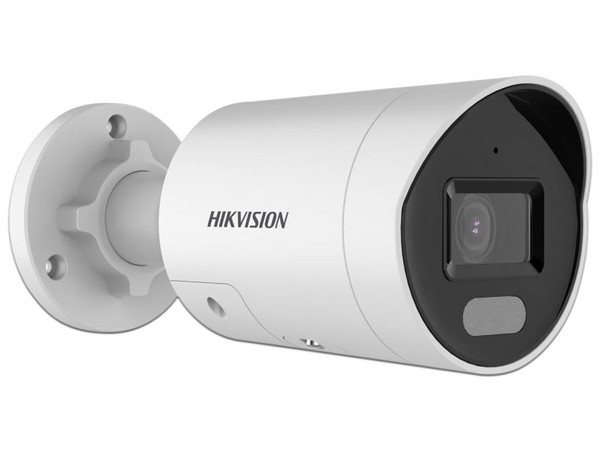 Camara Tipo Bala IP Hikvision de 4 MP (Dual Light + Colorvu), Lente 2.8mm, IR de 40 Mts,Microfono Integrado, IP67