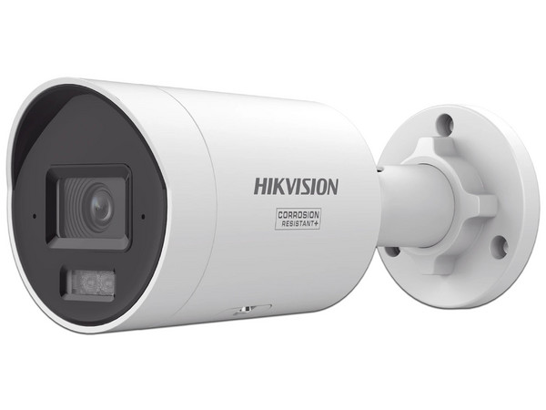 Cámara IP Tipo Bala Hikvision DS-2CD2087G3-LI2UY/SRB de 8MP (3840 x 2160), Lente de 2.8mm, IR de Hasta 40m, AcuSense 3.0, AcuSeek, IP67 y NEMA 4X. Color Blanco.