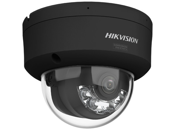 Cámara IP Tipo Domo Hikvision DS-2CD2147G3-LIS2UY(BLACK) de 4MP (2688 x 1520), Lente de 2.8mm, IR hasta 30m, IP67. Color Negro.