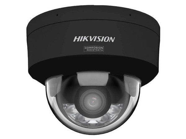 Cámara IP Tipo Domo Hikvision DS-2CD2167G3-LIS2UY(BLACK) de 6MP, IR de hasta 30 m, Luz Blanca hasta 30 m, Micrófono Integrado, IP67, ACUSENSE 3.0, ACUSEACH, PoE, Color Negro.