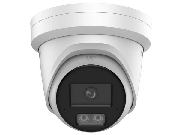 Cámara IP Tipo Torreta Hikvision DS-2CD2387G3-LIS2UY/SL de 8MP, IR de hasta 30 m, Luz Blanca hasta 20 m, Micrófono Integrado, IP67, ACUSENSE 3.0, ACUSEACH, PoE.
