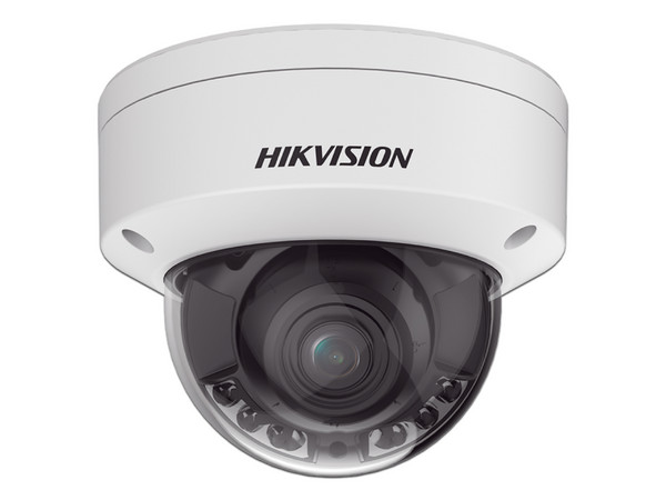 Cámara IP Tipo Domo Hikvision DS-2CD2747G2HT-LIZS de 4MP (2688 x 1520), Lente de 2.8mm, IR hasta 40m, Micrófono Integrado, IP67, Color Blanco.