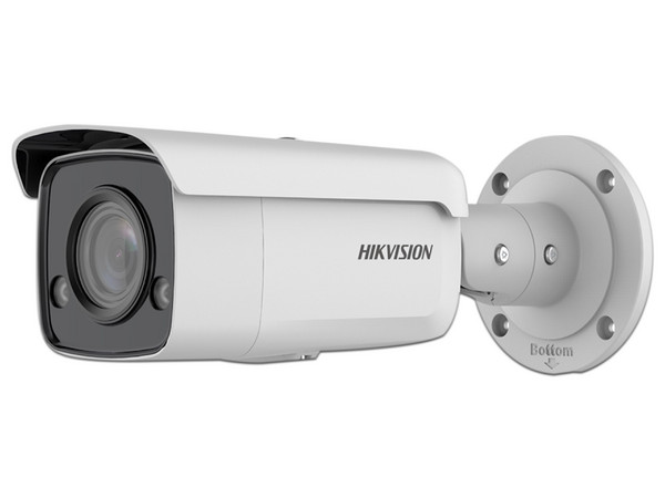 Cámara de Vigilancia tipo Bala Hikvision DS-2CD2T47G2-L(C) de 4MP (2688 x 1520p), IR hasta 60m, Lector MicroSD hasta 256GB, IP67.