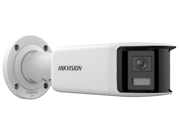 Cámara IP Tipo Bala Hikvision DS-2CD2T47G2P-LSU/SL de 4MP (3040 x 1368), Lente de 2.8 mm, IR Hasta 40 m, PoE, Protección IP67, Color Blanco.