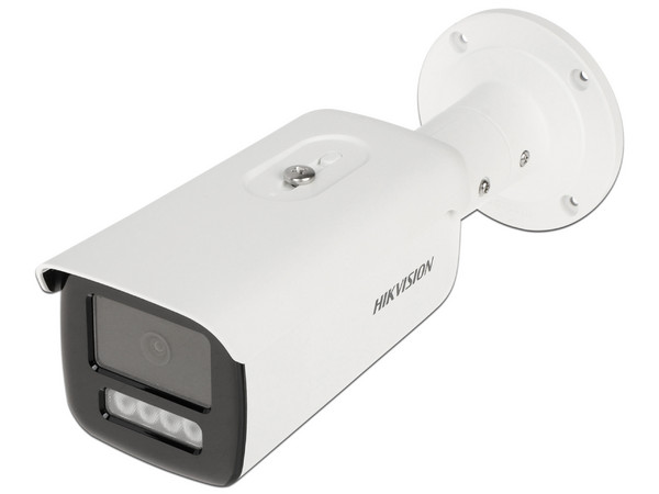 Camara Tipo Bala IP HIKVISION de 8 MP, Lente 4 mm, IR de 80 mts, IP67, Micro SD, 2 Micrófonos Integrados, PoE