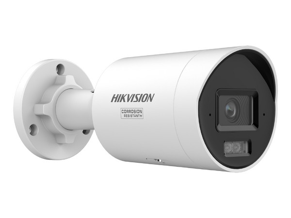 Cámara IP Tipo Bala Hikvision DS-2CD3047G3-LIU de 4MP (2688 x 1520), IR de Hasta 40m, Dual Light, AcuSense, IP67. Color Blanco.