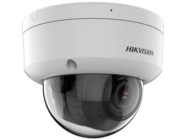 Cámara IP de Vigilancia Tipo Domo Hikvision DS-2CD1127G2H-LIUF de 4MP (2560 x 1440), Lente de 2.7 mm a 13.5mm, IR hasta 30m, Dual Light, AcuSense, IP67.