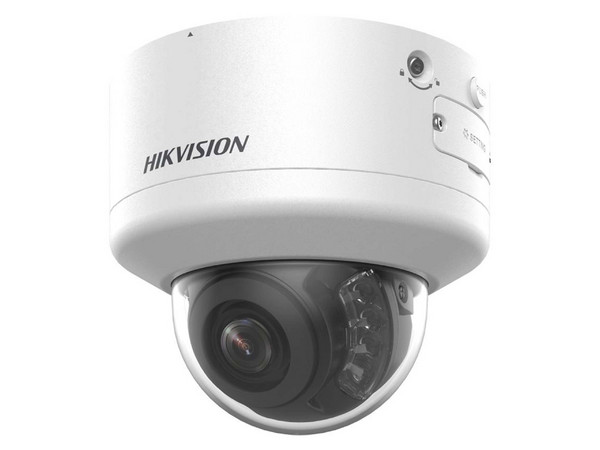 Cámara IP Tipo Domo Hikvision DS-2CD3746G2HT-LIZSU(PTRZ) de 4MP (2688 x 1520), Lente de 2.7mm, IR hasta 40m, IP66, Color Blanco.