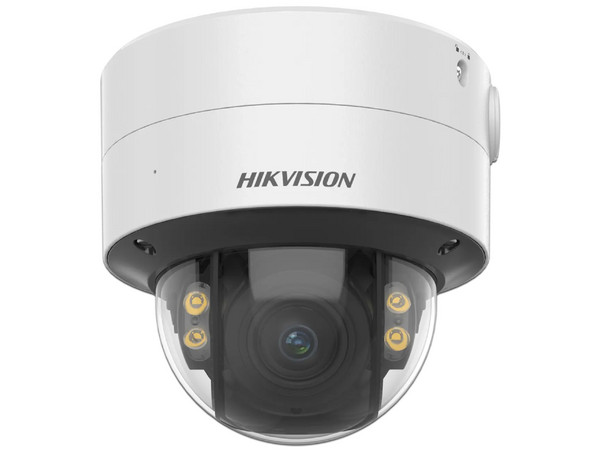 NA Cámara de Vigilancia tipo Domo Hikvision DS-2CD3747G2T-LZSU(C) de 4MP (2688 x 1520), Luz Blanca hasta 40m, Soporta MicroSD hasta 256GB (No incluye memoria).