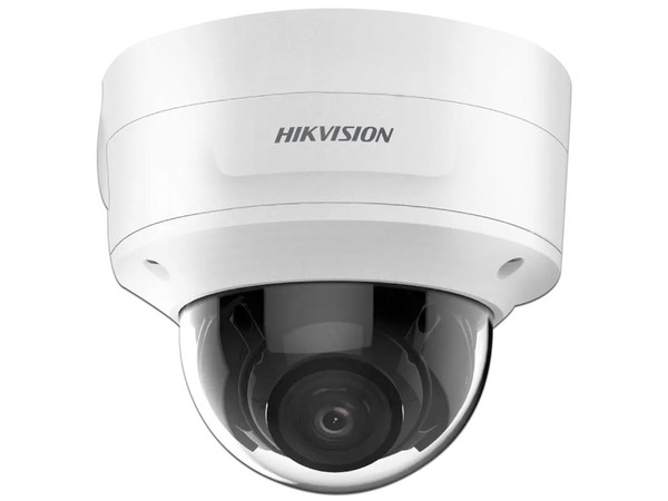 Cámara de vigilancia IP Tipo Domo Hikvision DS-2CD3786G2-IZS(H), 8MP, 3840 x 2160, IR de hasta 40m, IP66, IK10, PoE.