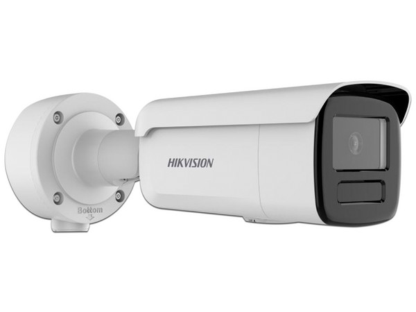 Cámara de Vigilancia tipo Bala Hikvision DS-2CD3T46G2-4ISY(H) de 4MP (2688 x 1520), IR hasta 90m, IP67. Color Blanco.