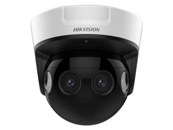 Cámara Tipo Domo con Vista Panorámica 180 Grados Hikvision de 8MP, IR hasta 20m, IP67, IK10, PoE+.