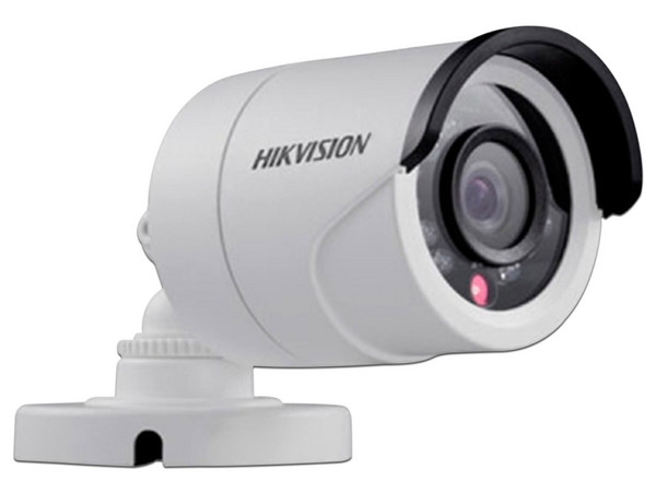 Cámara de vigilancia tipo bullet Hikvision DS-2CE16C0T-IR, con lente de 2.8mm, hasta 20m, Color Blanco.