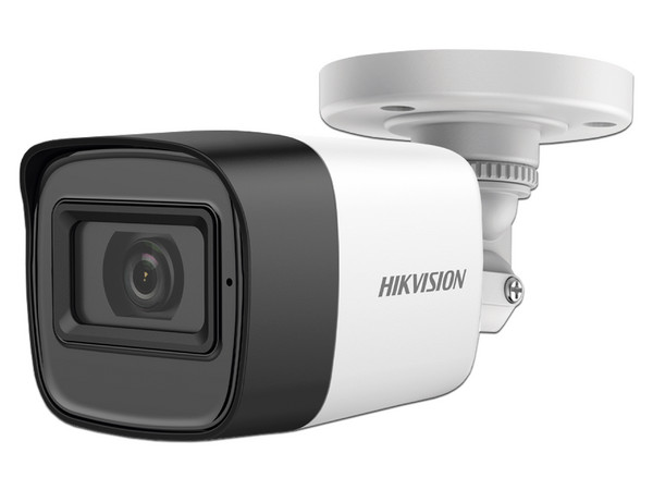 Cámara Tipo Bullet de Vigilancia Hikvision 2CE16HOT de alta definición 5MP, IR de hasta 30m, IP67.