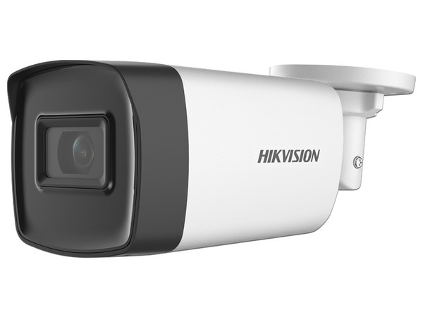 Cámara de Vigilancia Tipo Bala Hikvision DS-2CE17D0T-IT5F(C) de 2MP (1920 x 1080), Lente 3.6 mm, IR Hasta 80 m, Color Blanco.