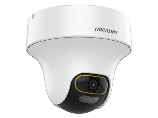 Cámara de Vigilancia tipo Domo Hikvision DS-2CE70DF3T-PTS de 2MP (1920 x 1080), Luz Blanca hasta 20m, Micrófono Integrado.