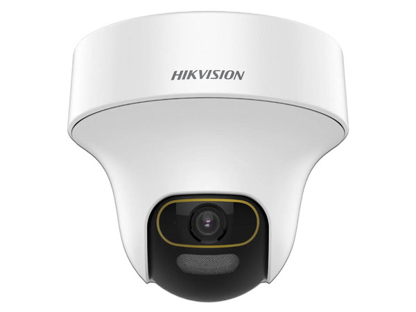 Cámara de Vigilancia tipo Domo Hikvision DS-2CE70DF3T-PTS de 2MP (1920 x 1080), Luz Blanca hasta 20m, Micrófono Integrado.