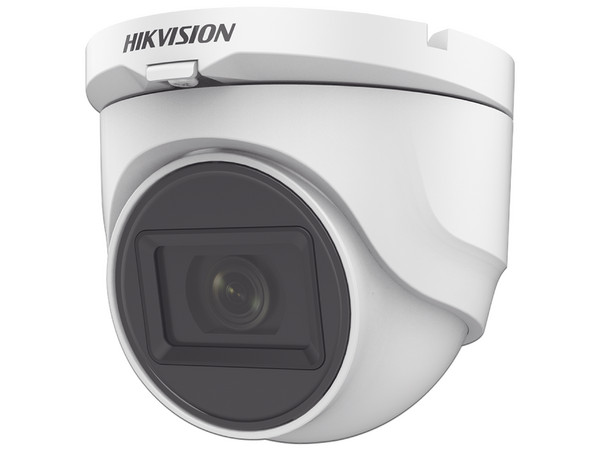 Cámara de Vigilancia Tipo Domo Hikvision DS-2CE76D0T-ITMF(C) de 2MP (1920 x 1080), IR Hasta 30m, Color Blanco.