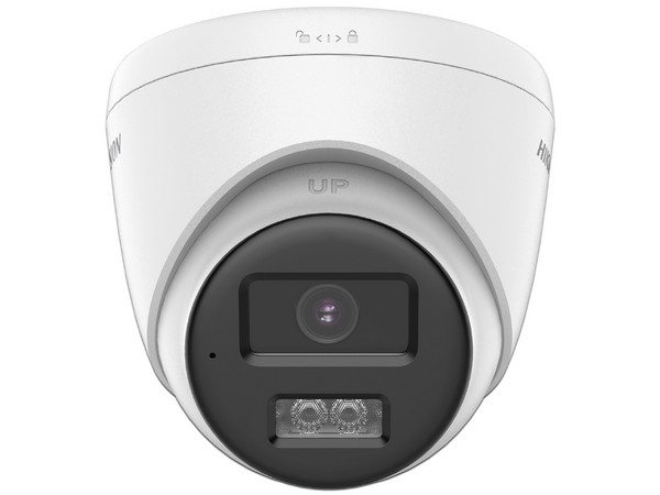 Cámara Tipo Domo Hikvision de 2MP (1920 x 1080), Lente de 2.8mm, IR hasta 40m, IP67, Color Blanco.