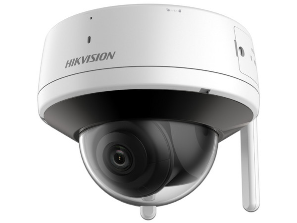 Cámara Tipo Domo Hikvision DS-2CV2141G2-IDW(W) de 4MP (2560 x 1440), Lente de 2.8mm, IR hasta 30m, IP66, Color Blanco.