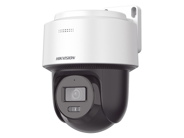 NA Cámara de Vigilancia tipo Domo PTZ Hikvision DS-2DE2C400MWG-E de 4MP (2560 x 1440), IR y Luz Blanca hasta 30m, IP66, Micrófono y Bocina Integrados.