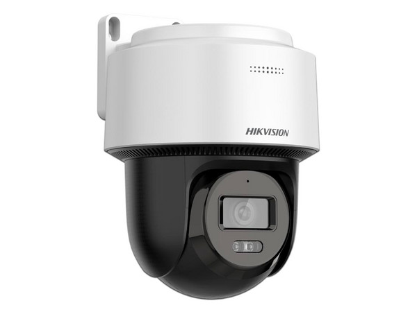 NA Cámara de Vigilancia tipo Domo PTZ Hikvision DS-2DE2C400MWG-E de 4MP (2560 x 1440), IR y Luz Blanca hasta 30m, IP66, Micrófono y Bocina Integrados.